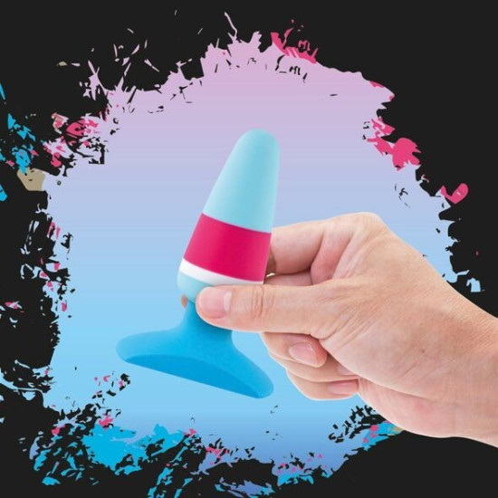Силиконовая анальная пробка, длина 10 см, диаметр 6,5 см FeelzToys Plugz Butt Plug Colors Nr. 1