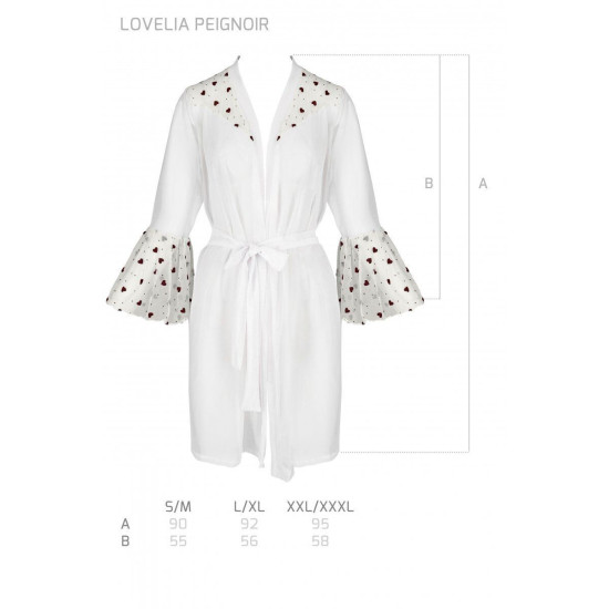 Пеньюар, белый Lovelia Peignoir White, XXL/XXXL