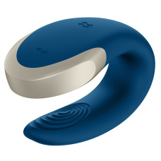 Смарт-вібратор для пар, синій Satisfyer Double Love Blue