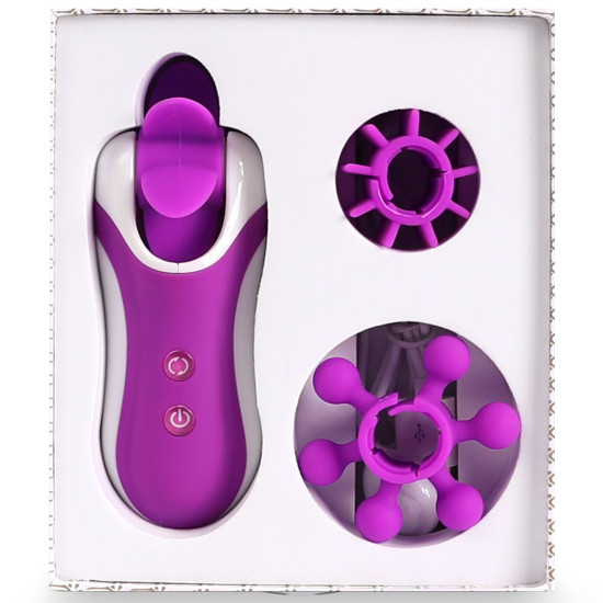 Стимулятор с имитацией оральных ласк, фиолетовый FeelzToys Clitella Oral Clitoral Stimulator Purple