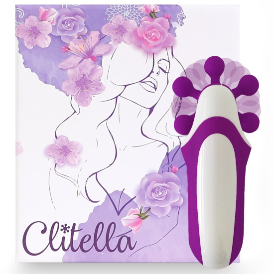 Стимулятор с имитацией оральных ласк, фиолетовый FeelzToys Clitella Oral Clitoral Stimulator Purple