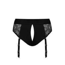 Мереживні труси для страпона з підв'язками для панчіх Strap-On-Me Diva Harness, S