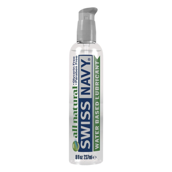 Прозора змазка для чутливої шкіри на водній основі Swiss Navy All Natural, 237 ml