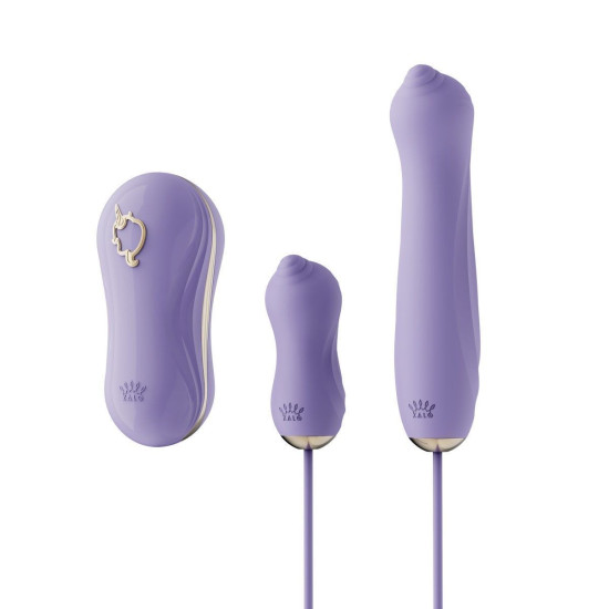 Набор 3 в 1 (виброяйцо, пульсатор, вакуумный стимулятор), фиолетовый Zalo Unicorn Set Violet