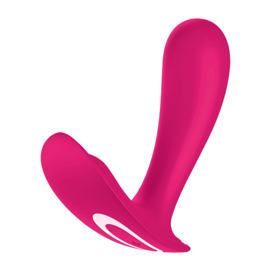 Смарт-вібратор у трусики, вагінально-кліторальний, 2 мотори, рожевий Satisfyer Top Secret Pink