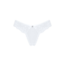 Напівпрозорі трусики з відкритими сідницями, чорні Obsessive Heavenly Panties Black, M/L