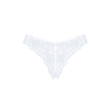 Напівпрозорі трусики з відкритими сідницями, чорні Obsessive Heavenly Panties Black, M/L