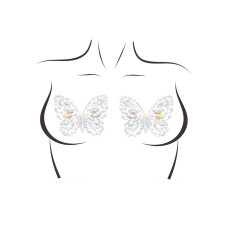 Пэстис-бабочки из кристаллов, светятся в темноте (наклейки) Leg Avenue Chrysallis Nipple Sticker