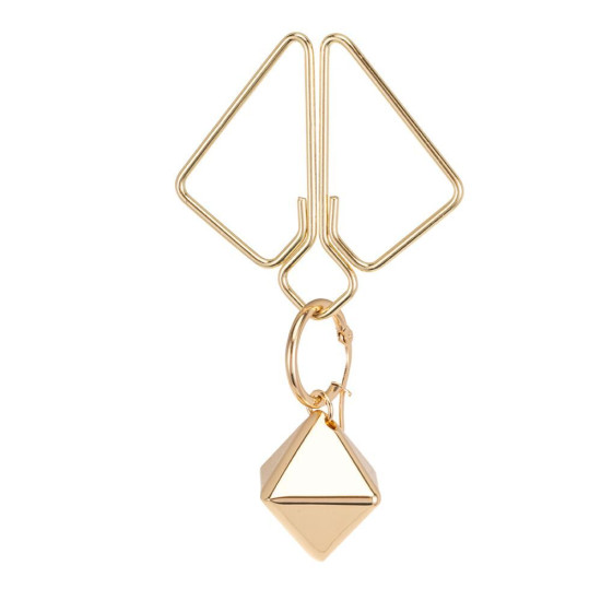 Зажимы для сосков с тяжелой подвеской, золотистые Lockink Nipple Clamps with Heavy Pendant Golden