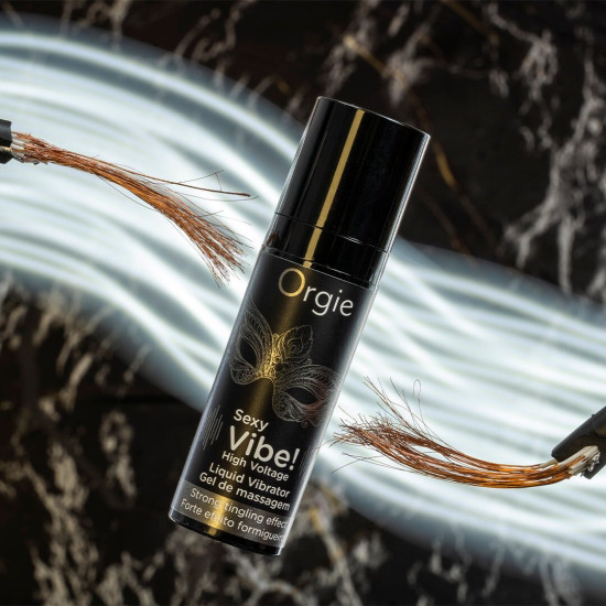 Мощный жидкий вибратор Orgie Sexy Vibe! High Voltage, 15 ml