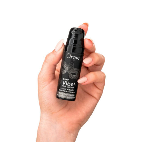 Мощный жидкий вибратор Orgie Sexy Vibe! High Voltage, 15 ml