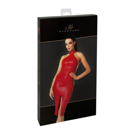 Платье, красное Noir Handmade F354 Red Powerwetlook Dress, XXL