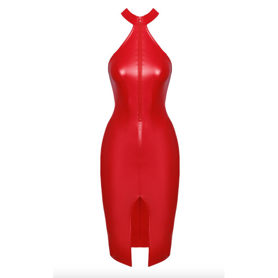 Платье, красное Noir Handmade F354 Red Powerwetlook Dress, XXL
