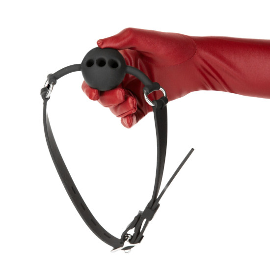 Кляп із силіконовою кулькою, чорний Punishment Silicone Ball Gag Black
