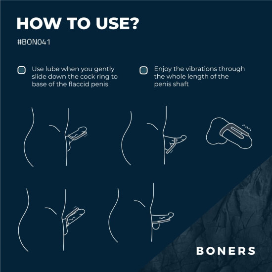 Эрекционное кольцо со стимулятором яичек Boners Cockring & Ball Stimulator