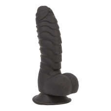 Фаллоимитатор с мошонкой, длина 18 см, вибропуля в подарок, черный Addiction Ben Dildo With Balls Black, 7 inch