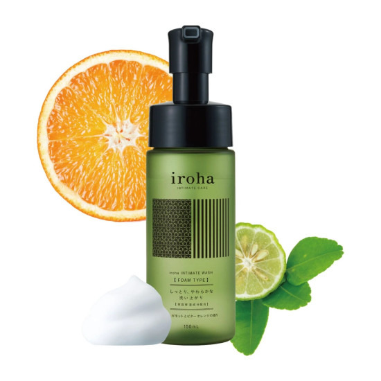 Пена для интимного ухода с ароматом бергамота и горького апельсина Iroha Intimate Wash Foam Type Bergamot And Bitter Orange, 150 ml