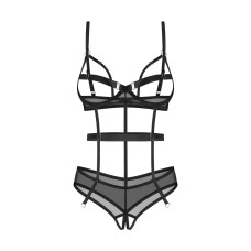 Боді Obsessive Euridia Crotchless Teddy, розмір XL/2XL