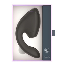 Двойной вакуумный клиторальный стимулятор с вибрацией, черный Womanizer Next Duo Black