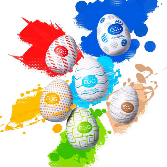 Мастурбатор-яйце Tenga Egg Cubic