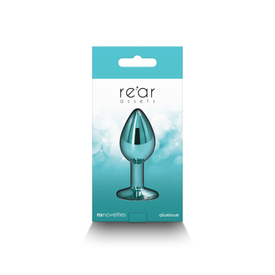 Анальная пробка, бирюзовая NS Novelties Rear Assets - Teal, S
