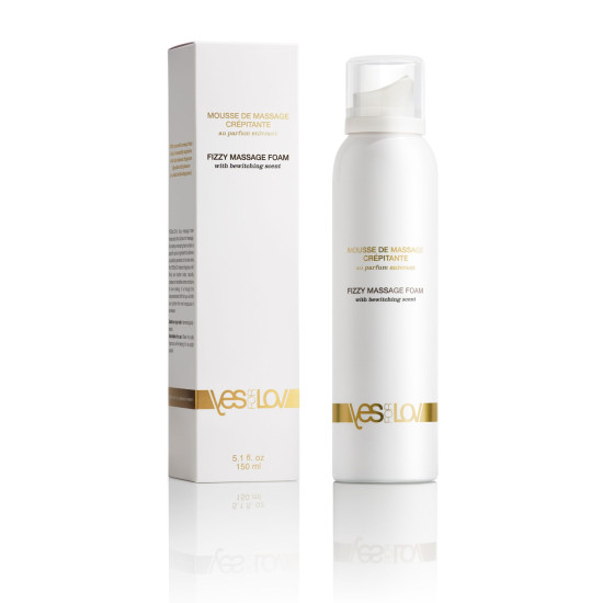 Массажная пена, цветочный аромат YESforLOV Fizzy Massage Foam with bewitching scent, 150 ml