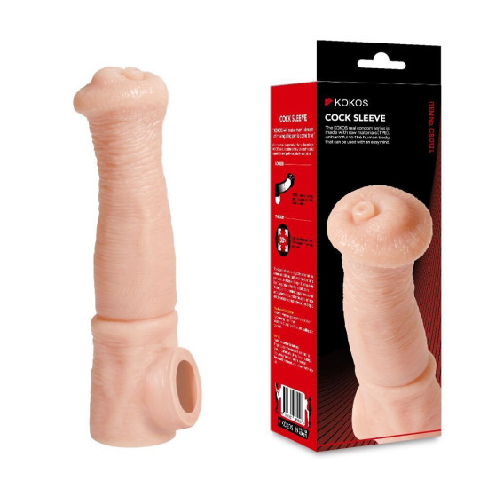 Насадка на член Kokos Cock Sleeve CS 012, L (зім'ята упаковка)