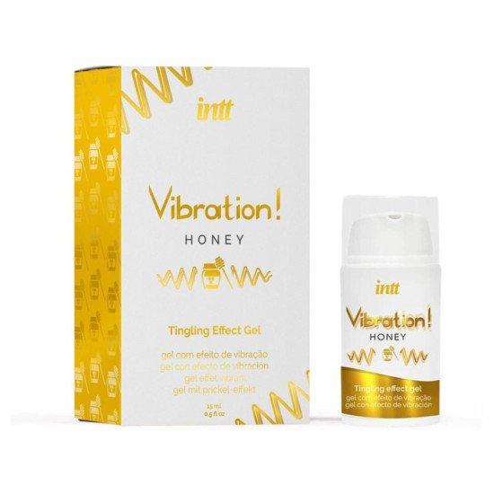Рідкий вібратор Intt Vibration Honey, 15 ml (м'ята упаковка)