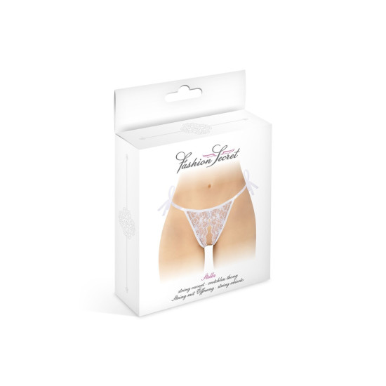 Трусики з відкритою промежиною, білі Fashion Secret STELLA White