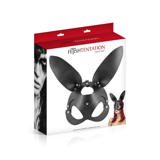 Маска зайки с регулируемой застежкой Fetish Tentation Adjustable Bunny Mask