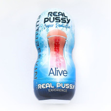 Недорогий мастурбатор-вагіна Alive Super Realistic Vagina (тріщина на кришці)