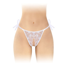Трусики с открытой промежностью, белые Fashion Secret STELLA White