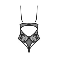 Боді з відкритою зоною промежини Obsessive Blomentis Crotchless Teddy, M/L