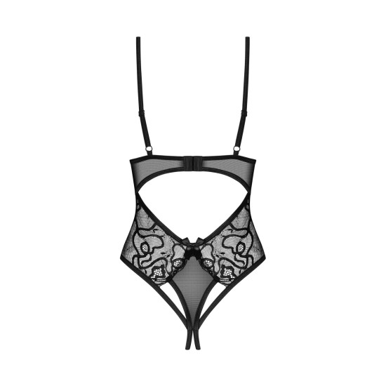 Боди с открытой зоной промежности Obsessive Blomentis Crotchless Teddy, M/L