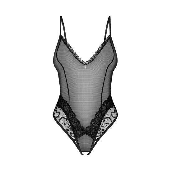 Боди с открытой зоной промежности Obsessive Blomentis Crotchless Teddy, M/L
