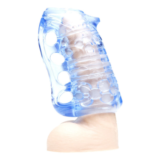 Мастурбатор з надійною фіксацією на руці Fleshlight Fleshskins Grip Blue Ice