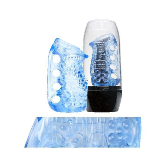 Мастурбатор з надійною фіксацією на руці Fleshlight Fleshskins Grip Blue Ice