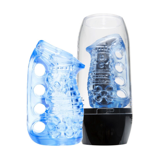 Мастурбатор з надійною фіксацією на руці Fleshlight Fleshskins Grip Blue Ice
