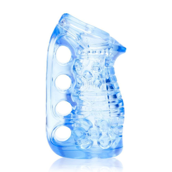 Мастурбатор з надійною фіксацією на руці Fleshlight Fleshskins Grip Blue Ice