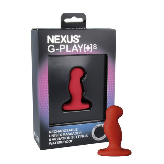 Масажер простати з вібрацією, діаметр 2, 3 см, червоний Nexus G-Play Plus Red, S