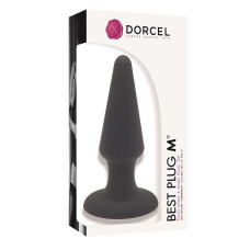 Силіконова анальна пробка, довжина 13,5 см, макс. діаметр 4,1 см Dorcel Best Plug, M