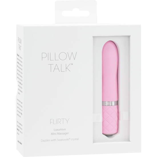 Вібратор з кристалом Сваровскі та гнучкою голівкою, рожевий Pillow Talk Flirty Pink