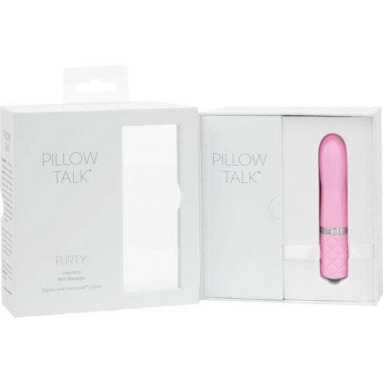 Вібратор з кристалом Сваровскі та гнучкою голівкою, рожевий Pillow Talk Flirty Pink