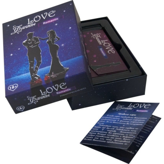 Эротическая настольная игра для пары «Love Фанты: Романтик», на русском