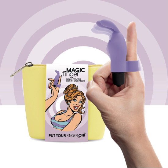 Вибратор на палец, фиолетовый FeelzToys Magic Finger Vibrator Purple