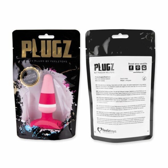 Силиконовая анальная пробка, длина 10 см, макс. диаметр 6,5 см FeelzToys Plugz Butt Plug Colors Nr. 2
