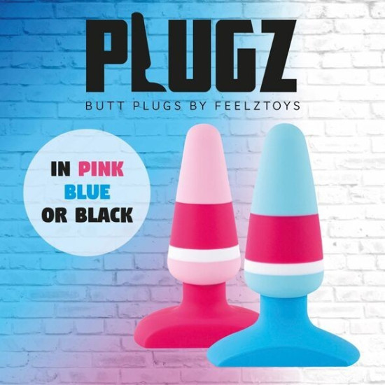 Силиконовая анальная пробка, длина 10 см, макс. диаметр 6,5 см FeelzToys Plugz Butt Plug Colors Nr. 2