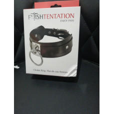 Ошейник c кольцом Fetish Tentation Choker Ring (мятая упаковка!!!)