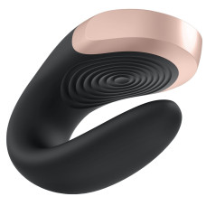 Смарт-вибратор для пар, чёрный Satisfyer Double Love Black