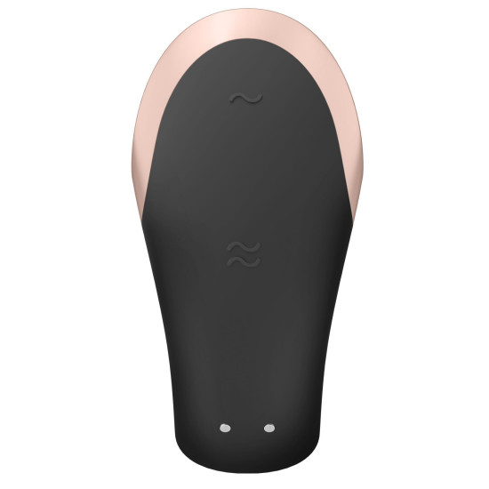 Смарт-вібратор для пар, чорний Satisfyer Double Love Black